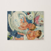  kinderen die bubbels spelen in de Bathtub van Swa Legpuzzel (Horizontaal)