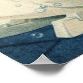 kinderen die bubbels spelen in de Bathtub van Swa Poster (Hoek)