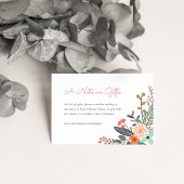 Kinderen die dag doneren in Lieu van geschenken Informatiekaartje