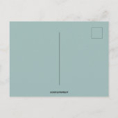 Kinderen die de trap op gaan met kerstmis met een  briefkaart (Achterkant)