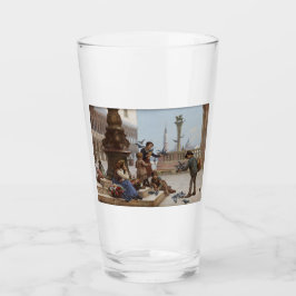 Kinderen die duiven voeden in Venetië (door Paolet Glas