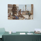 Kinderen die duiven voeden in Venetië (door Paolet Spandoek (Beurs)