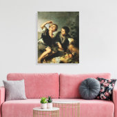 Kinderen die een knuppel eten, 1670-75 canvas afdruk (Insitu (Woonkamer))