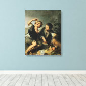 Kinderen die een knuppel eten, 1670-75 canvas afdruk (Insitu (Houten vloer))