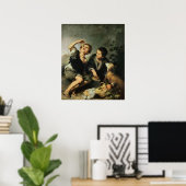 Kinderen die een knuppel eten, 1670-75 poster (Thuiskantoor)