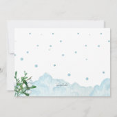 Kinderen die een wintersport doen uitnodiging (Achterkant)