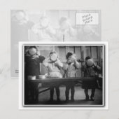Kinderen die eten. Frankrijk c1941 Briefkaart (Voorkant / Achterkant)
