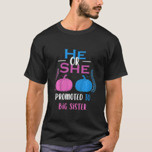 Kinderen die hij of zij promoot naar het grote zus t-shirt