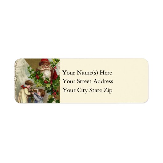 Kinderen die Holly  hangen Etiket (Voorkant)