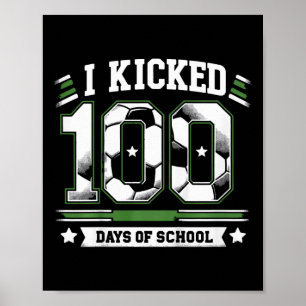 Kinderen die ik 100 dagen schoolvoetbal heb gescho poster