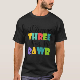 Kinderen die ik drie ben, horen me ruw kotterjonge t-shirt
