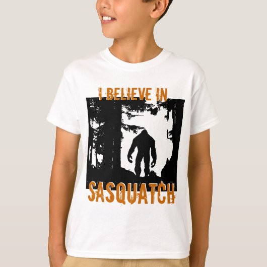 Kinderen die ik geloof in Sasquatch T-Shirt (Voorkant)