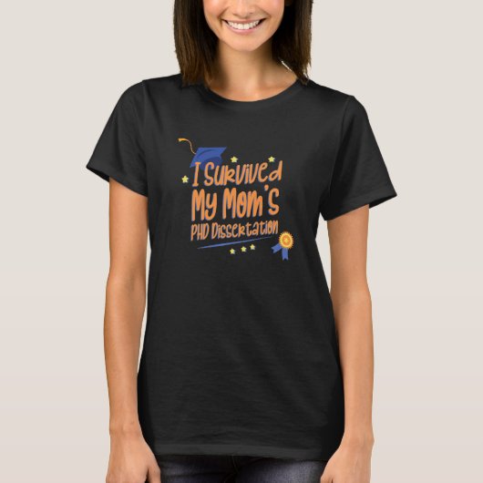 Kinderen die ik heb overleefd van het Phd-Afstudee T-shirt (Voorkant)
