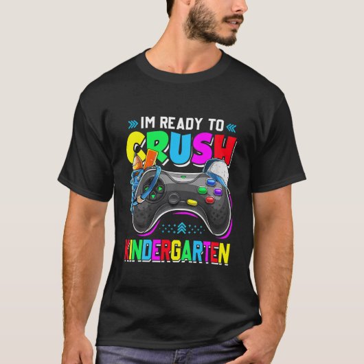 Kinderen die ik klaar ben om de Kindergarten terug T-shirt (Voorkant)