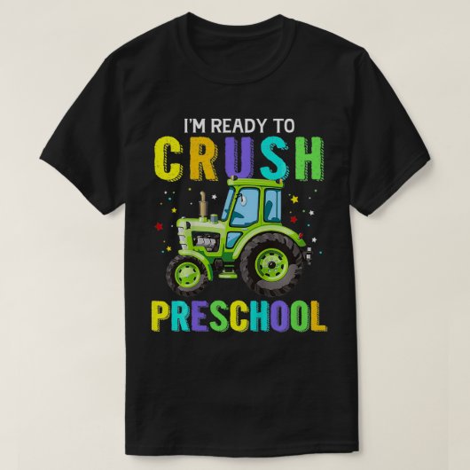 Kinderen die ik klaar ben om de voorschoolse drive t-shirt (Design voorkant)