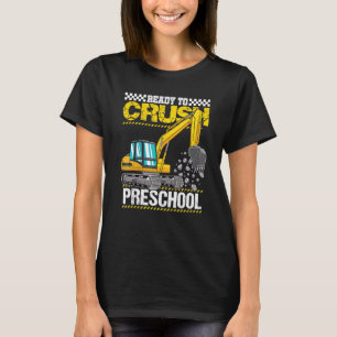 Kinderen die ik klaar heb om de voorschoolse bouwv t-shirt