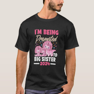 Kinderen die ik promoot naar Big Sister Dinosaur B T-shirt