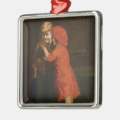 Kinderen die in de hoek spelen (Schattige kinderen Metalen Ornament (Links)