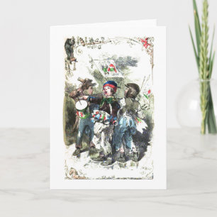 Kinderen die Kerstmis van de Muziek maken Feestdagen Kaart