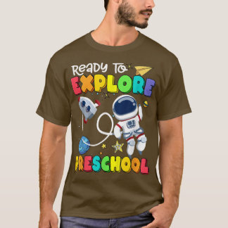 Kinderen die klaar zijn om de voorschoolse voorsch t-shirt