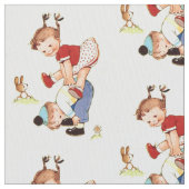 kinderen die lepkikker spelen stof (Close Up)