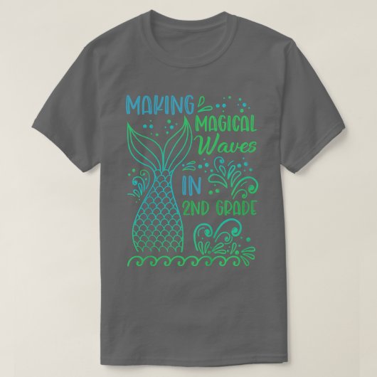 Kinderen die magische golven maken in de tweede gr t-shirt (Design voorkant)