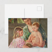 Kinderen die met een hond spelen van Mary Cassatt Briefkaart (Voorkant / Achterkant)