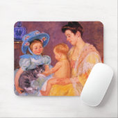 Kinderen die met een kat spelen (door Mary Cassatt Muismat (Met muis)