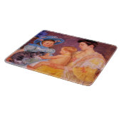 Kinderen die met een kat spelen (door Mary Cassatt Snijplank (Hoek)