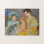 Kinderen die met een kat spelen | Mary Cassatt Legpuzzel (Horizontaal)