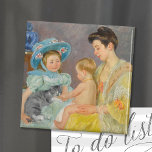 Kinderen die met een kat spelen | Mary Cassatt Magneet<br><div class="desc">Kinderen spelen met een kat (1908) van de Amerikaanse impressionist Mary Cassatt. Origineel kunstschilderij shows een portret van een moeder met haar jonge kinderen die met een kat spelen. Gebruik de ontwerphulpmiddelen om douanetekst toe te voegen of het afbeelding te personaliseren.</div>