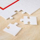 Kinderen die met kerstcadeautjes rondlopen in Sno Legpuzzel (Zijkant)