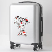 Kinderen die met speelgoed spelen  illustratie sticker (Koffer)