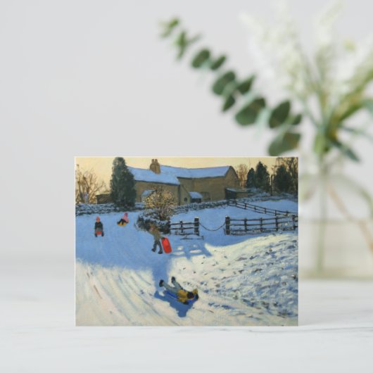 Kinderen die Monyash Derbyshire Briefkaart (Staand voorkant)