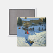 Kinderen die Monyash Derbyshire Magneet (Voorkant / Achterkant)