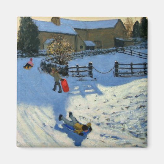 Kinderen die Monyash Derbyshire Magneet (Voorkant)