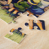  kinderen die naar de lokale boer op de trekker wa legpuzzel (Zijkant)