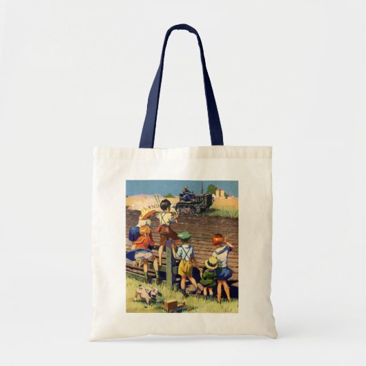  kinderen die naar de lokale boer op de trekker wa tote bag (Voorkant)