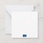 Kinderen die naar de nachtelijke hemel kijken notitiekaartje (Achterkant)