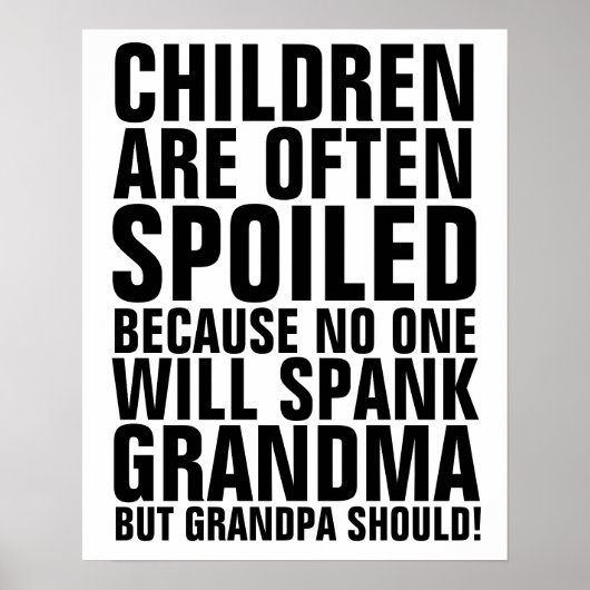 KINDEREN DIE NIEMAND SPOED ZULLEN GRANDMA-SIGNALEN POSTER (Voorkant)