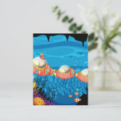 Kinderen die onderzeeboten briefkaart (Staand voorkant)
