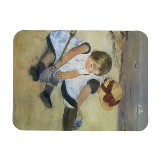 Kinderen die op de strand spelen door Mary Cassatt Magneet (Horizontaal)