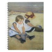 Kinderen die op de strand spelen door Mary Cassatt Notitieboek (Voorkant)
