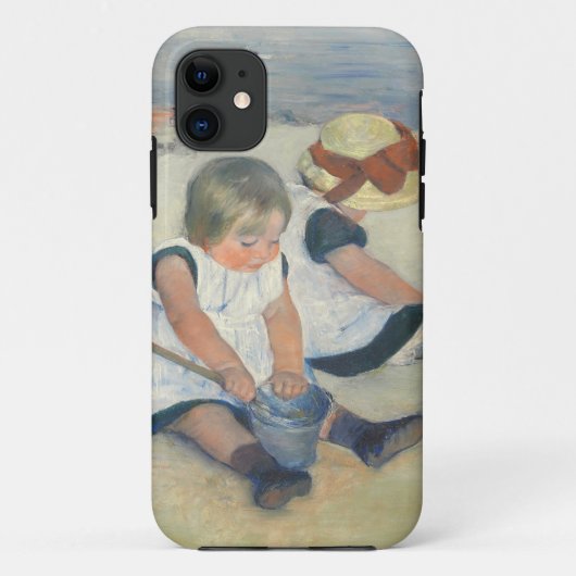 Kinderen die op het strand spelen, 1884 Case-Mate iPhone case (Achterkant)