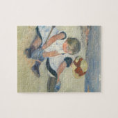 Kinderen die op het strand spelen, 1884 legpuzzel (Horizontaal)