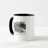 Kinderen die op Sleigh in Seward spelen Mok (Voorkant links)