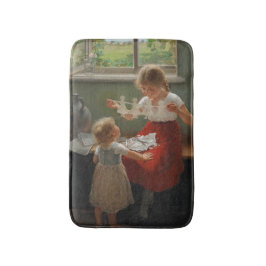 Kinderen die Silhouettes maken (Cute Kinder Spelin Badmat