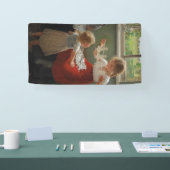 Kinderen die Silhouettes maken (Cute Kinder Spelin Spandoek (Beurs)