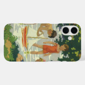  kinderen die Speelgoed zeilboten maken Case-Mate iPhone Case (Achterkant (horizontaal))