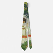 kinderen die Speelgoed zeilboten maken Stropdas (Voorkant)